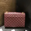 Luxury designer handbag ENVELOPE genuine caviar leather women bag high quality with chain shoulder bag flap bag ladies handbag 24cm 7 colors