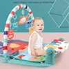 3 in 1 Baby Infant Gym Play Mat Fitness Music Piano Hanging Toy Projector Early Educational Puzzle Tappeto Tappeto per bambini 76x56x43cm LJ200911