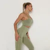 Nouveaux ensembles de Yoga femmes Leggings sans couture soutien-gorge de sport pantalons de Yoga vêtements de sport Fitness entraînement costume de sport vêtements d'entraînement confortables