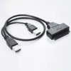 USB 2.0 para SATA 7 + 15pin conversor adaptador de cabo para 2,5 polegadas SSD externo HDD Disco Rígido 22 Pin SATA Cabos