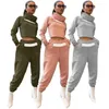 Dames splitsing sporten sets mode trend hoge hals lange mouw sweatshirt broek pakken ontwerper vrouwelijke herfst nieuwe casual losse trainingspakken