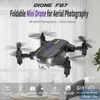 F87 4 K HD Çift Kamera FPV Mini Dronetoy, Track Uçuş Başsız Modu, LED Işık İrtifa Tutun, Jest Fotoğraf Quadcopter, Noel Kid Hediye, USU