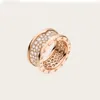 BUIGARI TOP kwaliteit ring luxe sieraden dames 18K verguld ontwerper officiële reproducties hoogste teller kwaliteit 5AAAAA koppels ringen jubileum cadeau