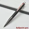 Black PVD-Plated Fitings Ball Point Pen Roller Ball Pen Pen Pen Pen Pen med Crystal Head Office Män