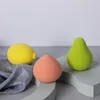 Schattige meid citroen perzik avocado vorm puff schoonheid ei zachte droge natte make -upgereedschap voor foundation camouflaler