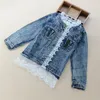 Teenmiro Girls Peplum Denim Jacket Kids Fashion Jeans Coat Spring Children Clothes Fashion Girls Ofterwear Clothing 2-8y LJ20117