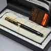 Luxury Picasso 902 Rollerball Pen Black Silver Golden Clip Office School Supplies High Quality Writing Present med original Box 5571220