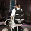 Backpack Multifunction Bakcpack Street Style Cool Reflexive Skateboard Bag de Estudante Casual Capacidade Viagem para Men1