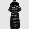 Nuova giacca invernale di alta qualità Donna Parka spesso Plus Size X-Long Bio fluff Cappotto invernale con cappuccio Stile europeo Capispalla caldo 201103
