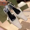 Dress Shoes fashion Luxury Designer sandals Women's Summer banquet dress shoes high-heeled sexy pumps pointed toe sling back women shoe