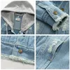 Benemaker Denim Vestes Pour Garçons Automne Trench Vêtements Pour Enfants 3-8Y À Capuche Survêtement Coupe-Vent Bébé Enfants Jeans Manteaux JH021 LJ201007