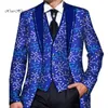 Giacca da uomo personalizzata Blazer stampa africana Dashiki Abiti da uomo Giacca da cerimonia nuziale Giacca da uomo Top Cappotto Abiti da uomo Giacca WYN766 Y201026