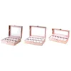 Bekijk dozen Cases Special Case For Women Vrouw Vriend Pols Horloges Box Opslag Verzamel roze PU Leather248Y