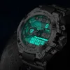 Relogio Masculino 2022 LIGE Sport Men Quartz Digital Watch Creative Diving es Waterproof Alarm Dual Display Clock 220228