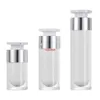 15ml 30ml 50ml Empty Pump Vacuum Airless Bottles Maquillage Makeup Facial Cream Lotion Shower Gel Travel Containers 10pcs/lotpls order