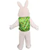 Halloween Zielony Wielkanoc Rabbit Maskotki Kostium Wysokiej Jakości Cartoon Pluszowy Zwierzę Anime Temat Charakter Dorosły Rozmiar Boże Narodzenie Karnawał Festiwal Fancy Dress