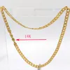 Flat Cuban (Curb) Link Chain Yellow Gold Plated 60 * 8 mm Wide 24" 18 k Stamp link CHINA Necklace