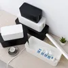 Cable Storage Box Power Socket Black White Tidy Switch Easy for Home Safety LJ200812