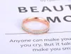 Anéis esfoliantes cor de ouro rosa para mulheres meninas 3,5 mm de largura em aço inoxidável para festa de aniversário anel de dedo diário R19025