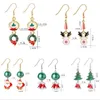 Kerstmis 11 Stijlen Kinderen Sieraden Oorbellen Happy Christmas Deer Tree Snowflake Oorbellen Kinderen Sieraden Gift