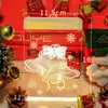 3D Noel Teması Renkli Işıklar Kapalı Süsleme Elk Noel ağacı Şekil Enerji Tasarrufu LED Lamba Dize 9cy J2