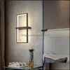 Wall Lamp Home Deco El Supplies & Garden Modern Led Lamps For Bedroom Study Corridor Aisle Balcony Square Indoor Fixtures Lighting Dropship