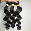 Estilo de moda onda solta 100% natural indiano virgem humana pacotes de cabelos humanos 3 peça preço de whosale melhor qualidade
