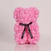 Rose Teddy Bear Regalo di San Valentino 25 cm Fiore Orso Regalo di Natale artificiale per le donne Regalo di San Valentino Nave marittima RRA45157379505