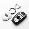 Porte-clés 1 pc en alliage de Zinc en cuir de mouton porte-clés de voiture pour Geely GE GT EV8 EX7 Emgrand Vision Ec8 Tugella Auto accessoires