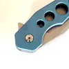 Beperkte aanpassingsversie Bentley Flipper 100% M390 Messen Outdoor Vouwmes Geanodiseerd Blauw Titanium Knifes Tactisch Camping Gereedschap Perfect Pocket EDC