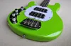 Factory Custom linkshandige 4-snarige fluorescerende groene elektrische basgitaar met palissander toetswitte slagplaatAanbieding aanpassen2655204