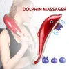 Infrarrojo 3 IN1 tejido de mano Dolphin Masaje de cuerpo Masaje Martillo de estrés Dolor Dolor River Mejore la circulación sanguínea Estimular el metabolismo