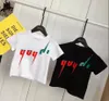 Çocuk T-Shirt Yaz Kısa Kollu Gömlek Bebek Kız Erkek karışım rengi Mektup Desen Dip Bluzlar Çocuk Giysileri Tees Tops Artı boyutu 100-150 cm