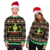 Мужские свитеры унисекс рождественский костюм Cartoon 3D цифровой печать мода с длинными рубашками с капюшоном
