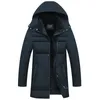 BOLUBAO Inverno Uomo Marca Tinta unita Parka con cappuccio Uomo Parka lungo di alta qualità Casual Parka con cappuccio Capispalla 201119