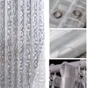 Plastic PVC 3d Waterproof Shower Curtain Transparent White Clear Bathroom Anti Mildew Translucent Bath Curtain With 12 PCS Hooks L2709267