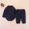 Set da 4 pezzi di buona qualità per boys da gentiluomo in stile Jacketsshirtsbowtiepants BABY BOY ABBIGLIAMENTO SET BAMBINI OUTFITS4221808