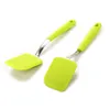 green kitchen utensils