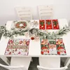 PATIMATE Christmas Table Runner Merry Decorations For Home Xmas Decor Navidad Ornament Year Y201020