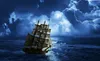 Pirate Ship on the Stormy High Seas Paintings Art Film Print Silk Poster Home Wall Decor 60x90cm4295295