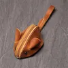 Amusing Cowhide Leather Kids Coin Purse Cartton Mouse Shape Wallets Real Leather Children Change Purses Key Case Multifunction Storage Bags