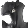 Vintage Silber Farbe Boho Basset Hound Bloodhound Tropfen Baumeln Haken Ohrringe Bijoux Femme Lange Ohrringe Für Frauen Schmuck