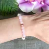 MG1085 New Design 6 mm Matte Rose Quartz Essential Oil Bracelet Clear Quartz Lava Enegry Jewelry Mala Diffuser Bracelet For Women259J