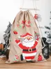 Santa Sacks With Drawstring New Year Christmas Decorations Large Gift Bag for Kids Presents Storage 23.2"x15" JK2011PH