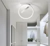 Modern LED Ceiling Lights for bedside Aisle corridor balcony Entrance Lustre White Black LED ustre avize Ceiling Lamp