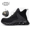 New exhibition fashion Work Safety Shoes Men's Steel Toe Cap Protective Indestructible Boots Plus Size sneakers 201223