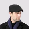 Sleckton 2020 chapeaux d'hiver pour hommes haute qualité bérets casquette mode gavroche velours pour garder au chaud papa chapeau français plat Caps8799458