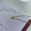 Louleur 925 Стерлинговое серебро Удачи Буква Ожерелье Золотое Небольшое Круглое Ожерелье Для Женщин Изящные Ювелирные Изделия День Рождения подарки Q0531