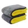 720GSM Plush Coral Feece Microfiber мытья полотенце для очистки автомобиля Сушилка Ткань Super Superbeent Halate 40CMX40CM 2 Pack 201021