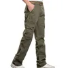 Calças de carga do exército homens casuais multi bolsos calças homme masculino streetwear combate militar tático calças de algodão hip hop roupas lj201007